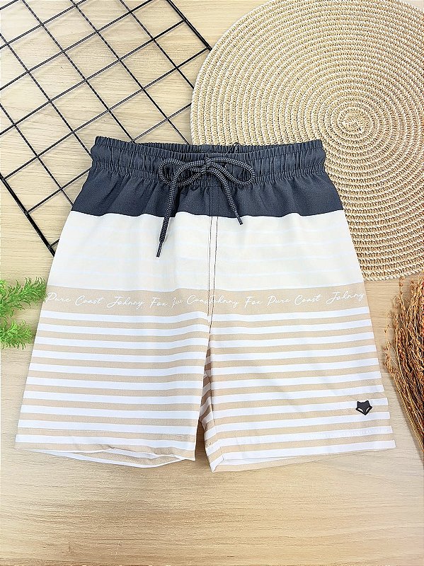 Bermuda em Nylon Ergonomic com Elastano Johnny Fox Teen Menino