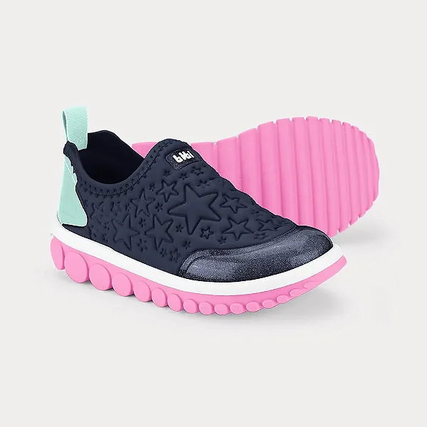 Tênis Infantil Bibi Roller 2.0 Azul de Estrelas