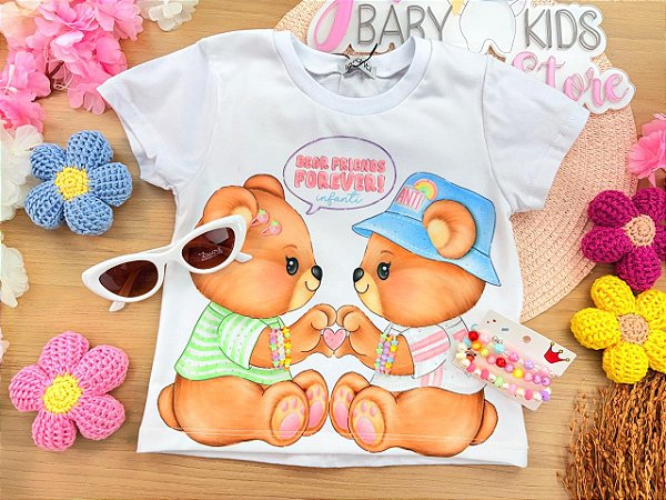 Blusa em Meia Malha. Acompanha Kits Pulseiras Infanti Infantil Menina
