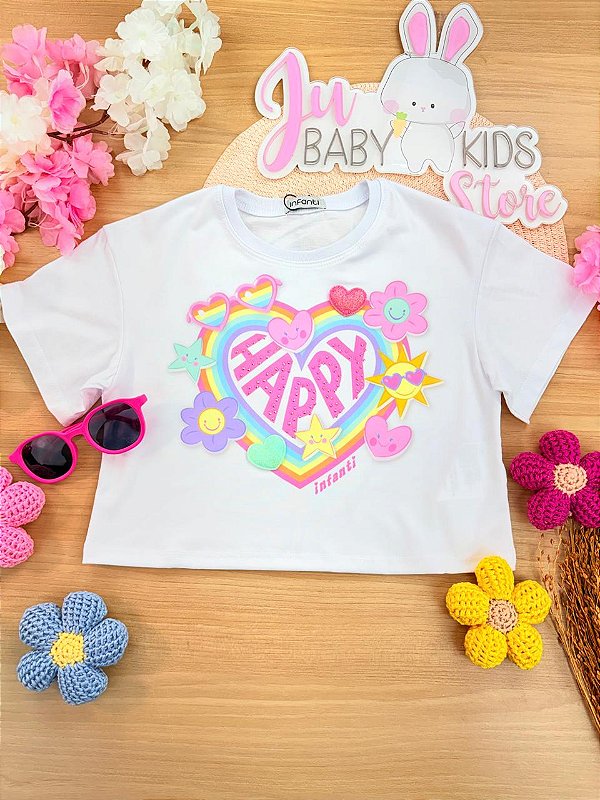 Blusa em Meia Malha Infanti Infantil Menina
