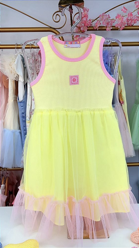 Vestido Amarelo Coloridinho Mon Sucré