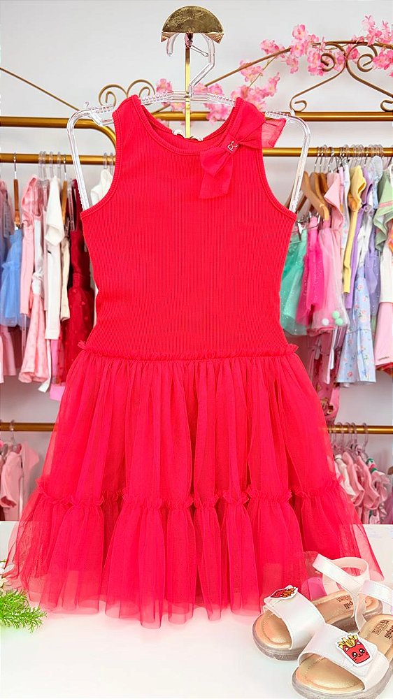 Vestido Vermelho Petit Cherie