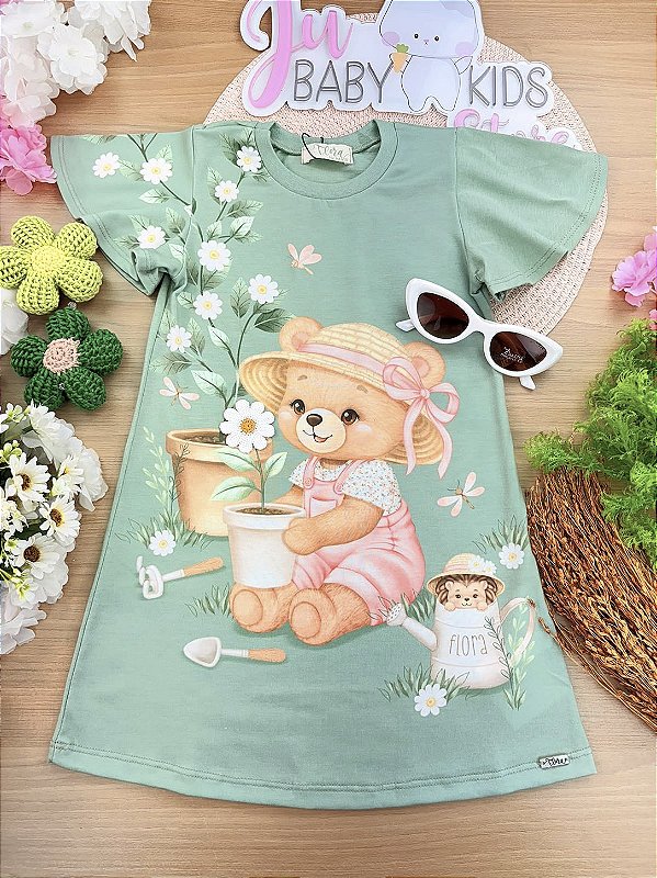 Vestido em Meia Malha Infanti Infantil Menina