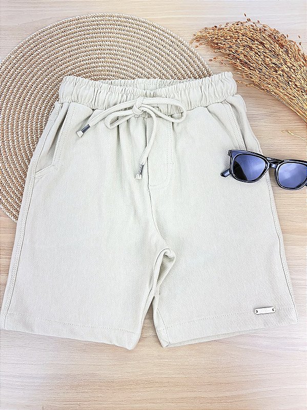 Bermuda em Cotton Jeans com Elastano Johnny Fox Teen Menino