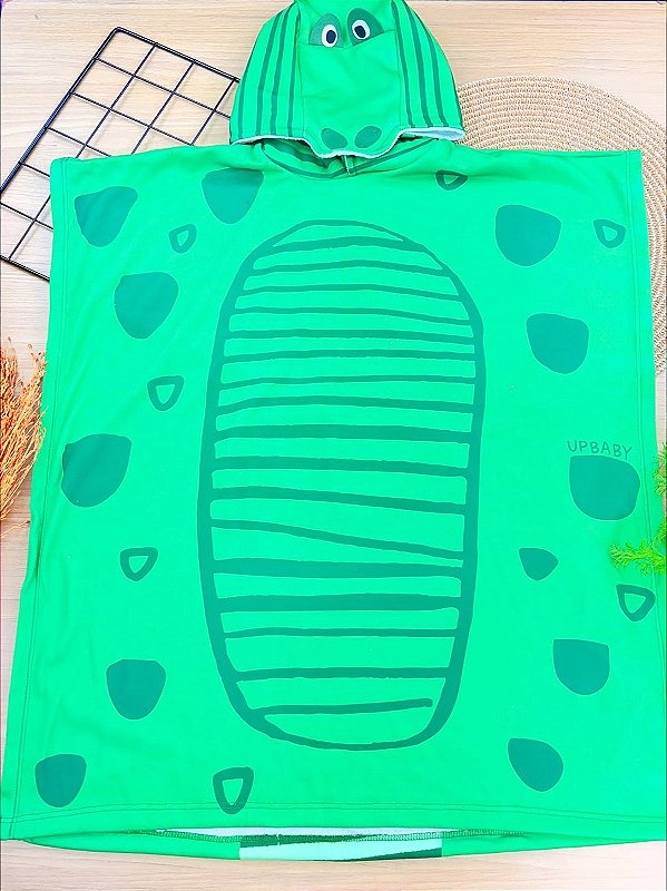 Toalha de Praia em Tecido Atoalhado Verde Up Baby