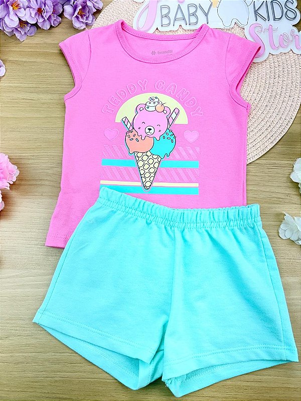 Conjunto Blusa e Shorts Brandili