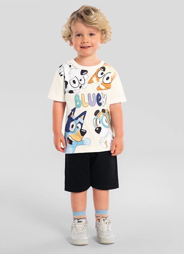 Camiseta Infantil Menino Bluey Brandili
