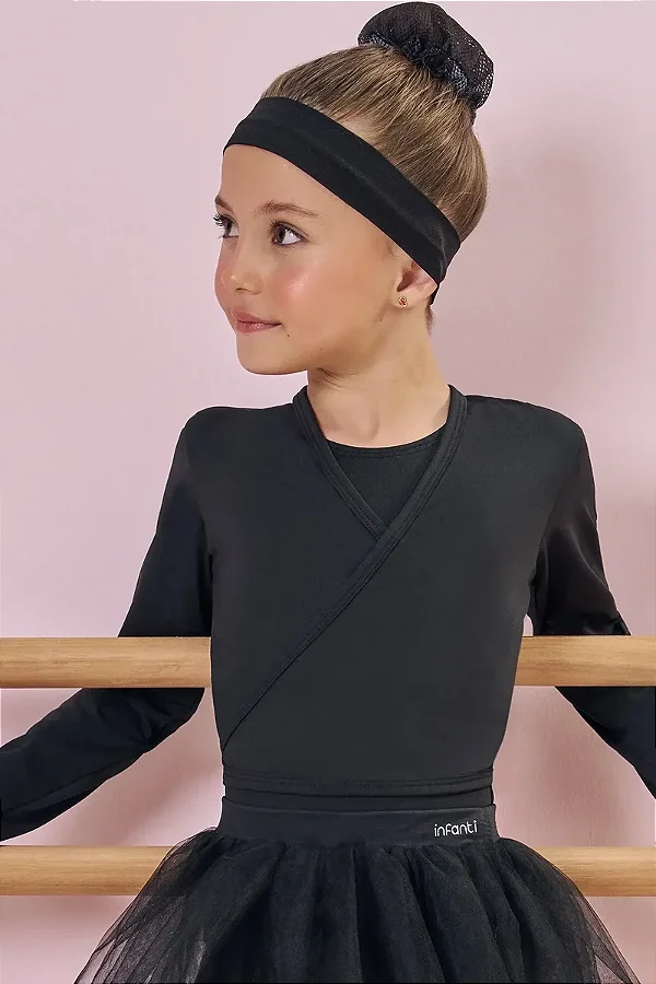 Acessório de Cabelo em Tela(Rede para Coque) Preto Infanti Infantil Menina