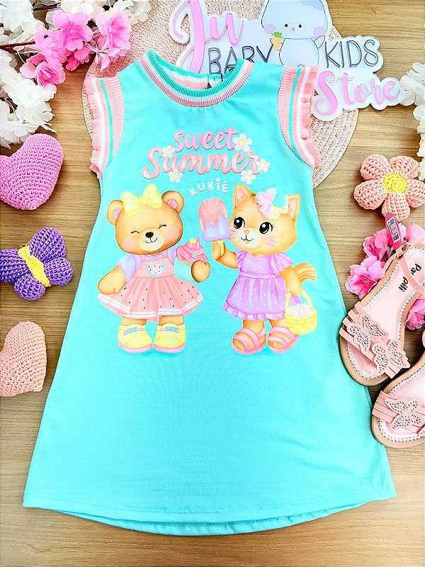 Vestido em Malha Power Kukiê Infantil Menina
