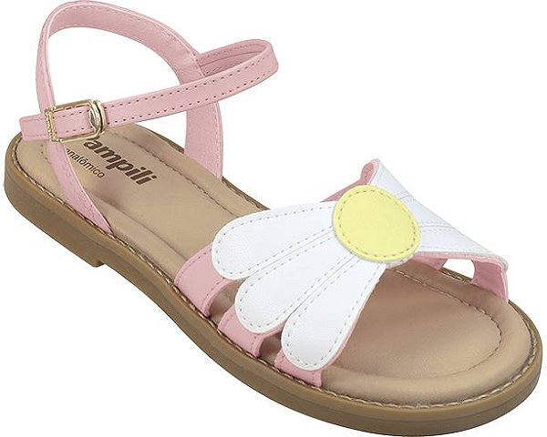 Sandália Maitê Rosa Flor Pampili