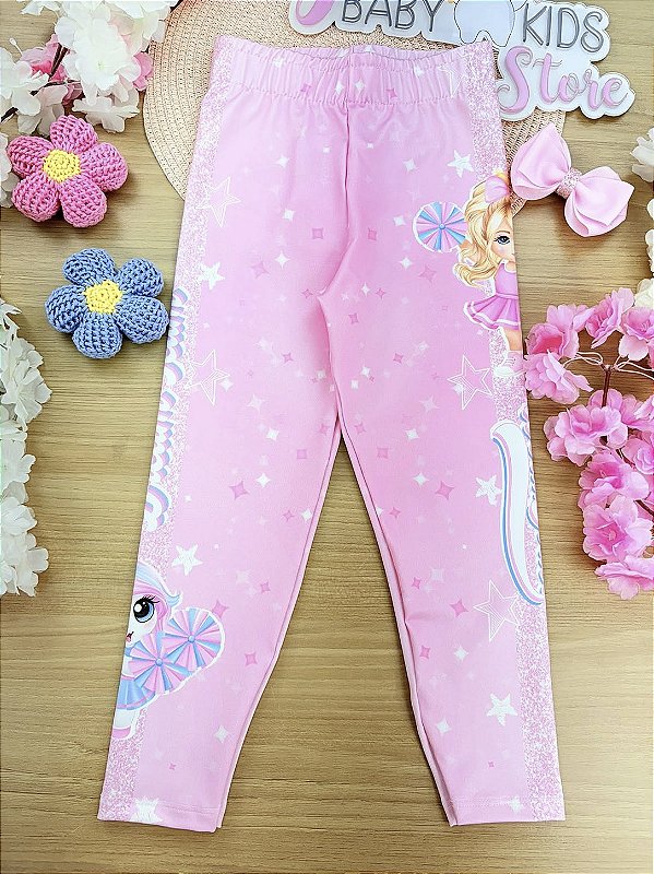 Legging Brilhinho Rosa Cinti