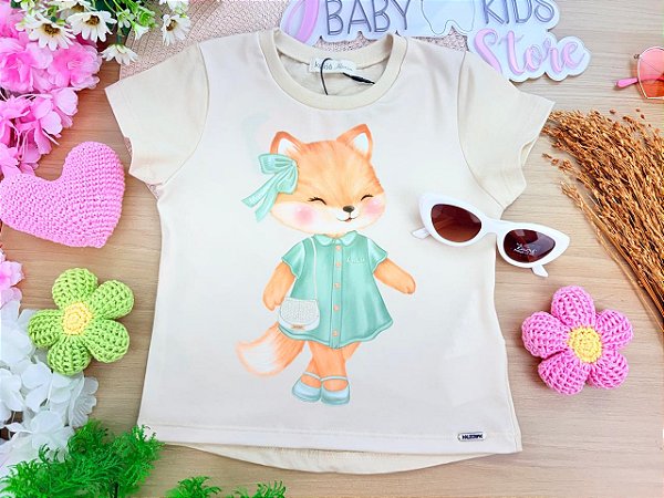 Blusa em Meia Malha Kukiê Infantil Menina