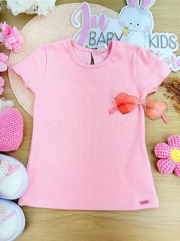 Blusa em Canelado Kukiê Infantil Menina