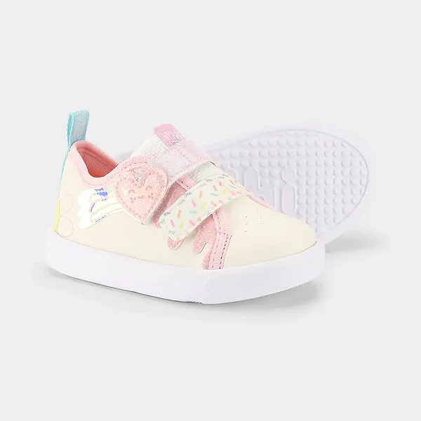 Tênis Infantil Bibi Agility Mini II Branco com Rosa