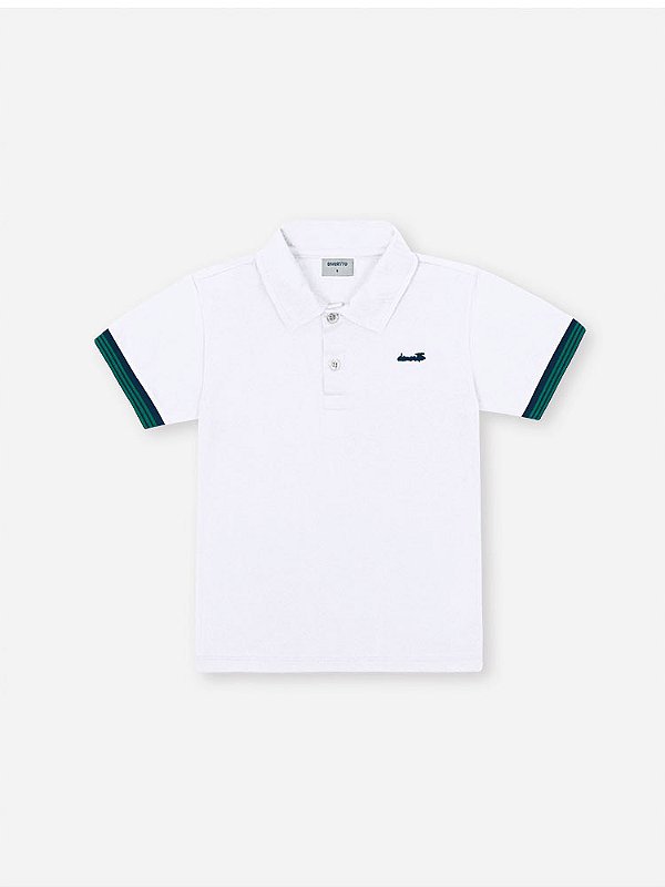 Camisa Polo Branca Divertto