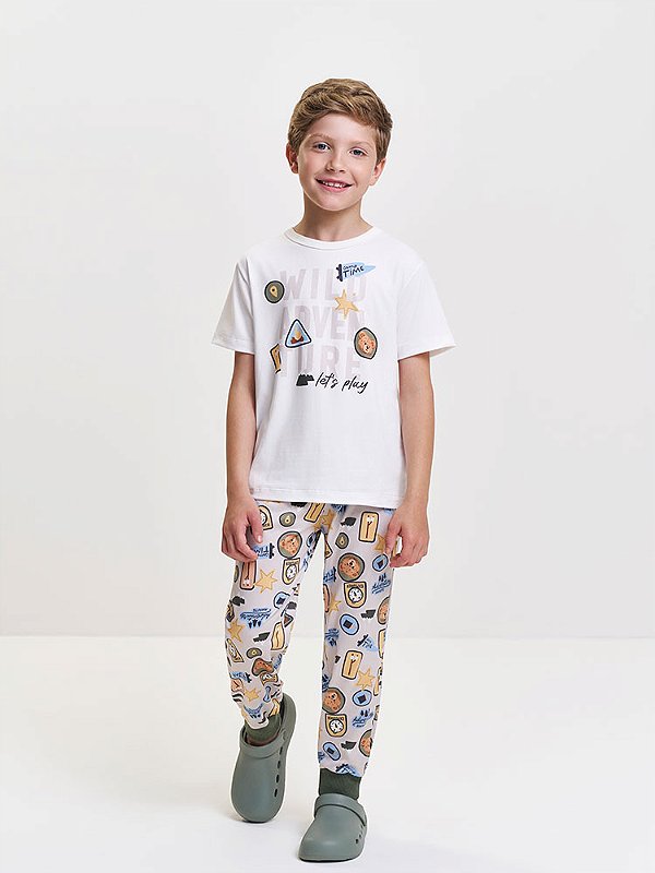 Pijama Camiseta e Calça Divertto