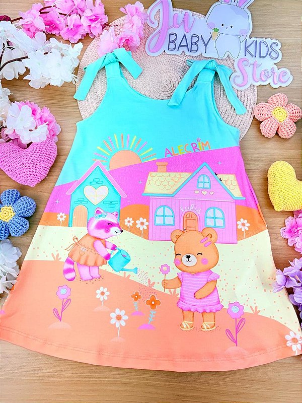 Vestido em Malha Fresh Kukiê Infantil Menina