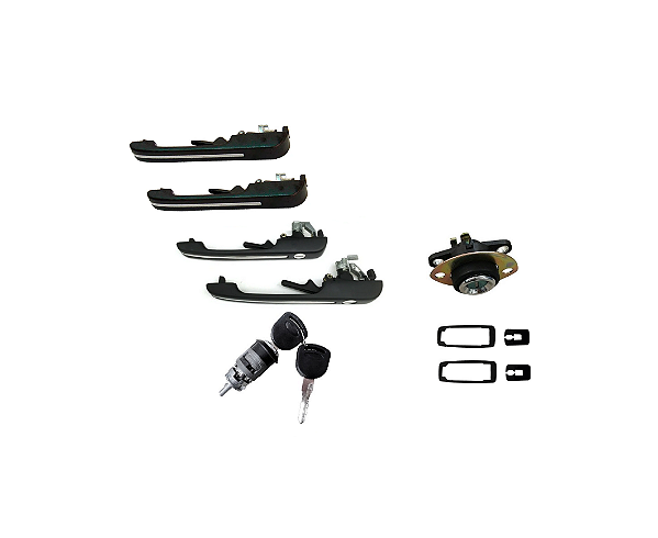 KIT MAÇANETAS E CILINDROS SANTANA G2 VERSAILLES COR CROMADO
