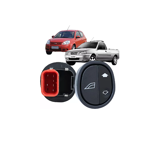BOTÃO SIMPLES VIDRO ELÉTRICO FORD KA G2 2008 Á 2014