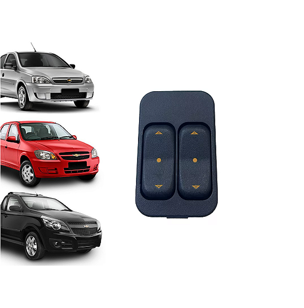 BOTÃO DUPLO VIDRO ELÉTRICO MERIVA ASTRA CORSA ZAFIRA