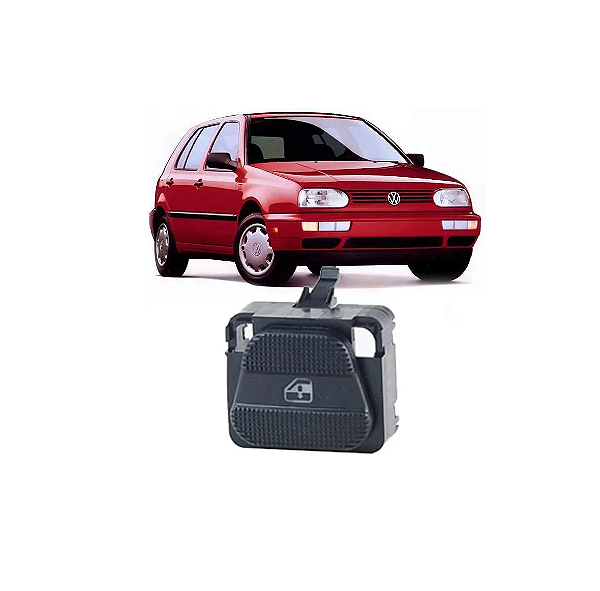 BOTÃO VIDRO ELÉTRICO SIMPLES GOLF G3 1994 Á 1998