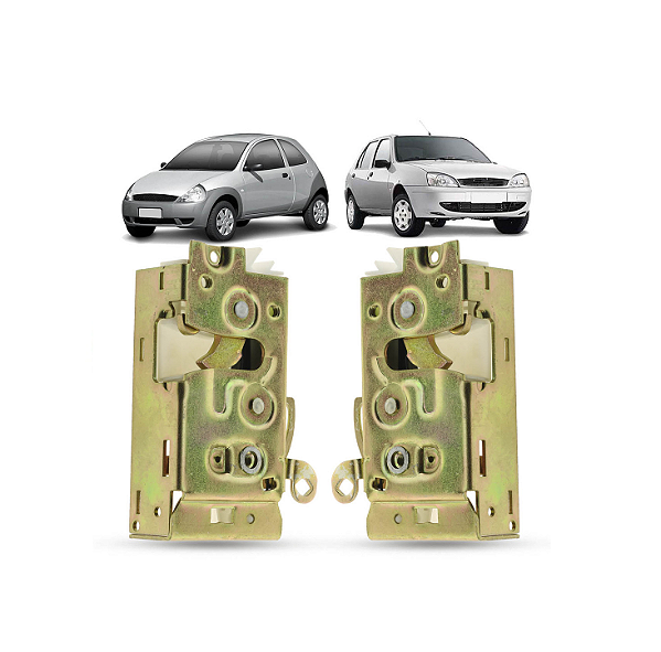PAR FECHADURA PORTA PREDISPOSTA P/ ELÉT FIESTA FORD KA 96 07