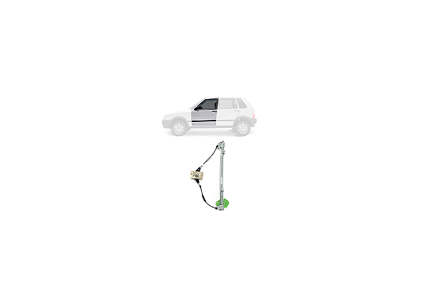 MÁQUINA VIDRO MANUAL DIANTEIRA UNO FIORINO ELBA 4 PORTAS