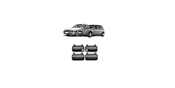KIT 4 MAÇANETAS EXTERNAS PORTA CORSA VECTRA G1