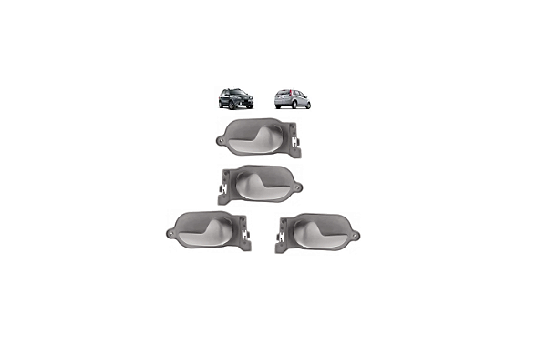 KIT 4 MAÇANETA PORTA FIESTA AMAZON 02 Á 14 ECOSPORT G1 CINZA