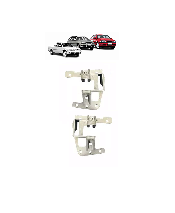 PAR SUPORTE MAÇANETA  PORTA SAVEIRO PARATI GOL G3 METAL