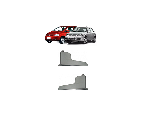 PAR MAÇANETA INTERNA PORTA FOX GOL G4 CINZA CLARO METAL
