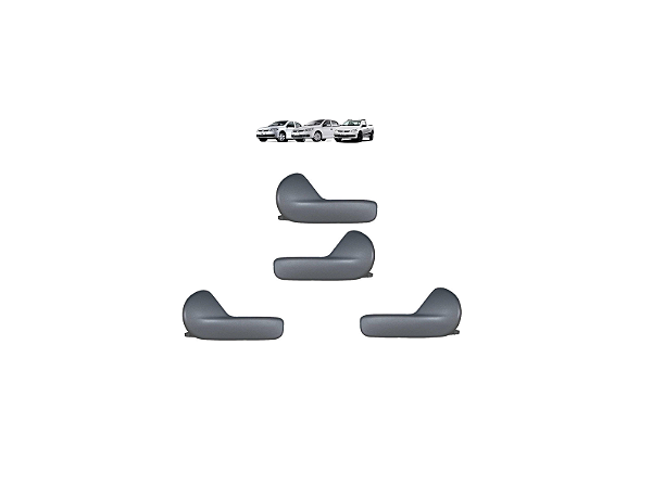 KIT 4 MAÇANETA PORTA GOL SAVEIRO VOYAGE G5 G5 CINZA ESCURO