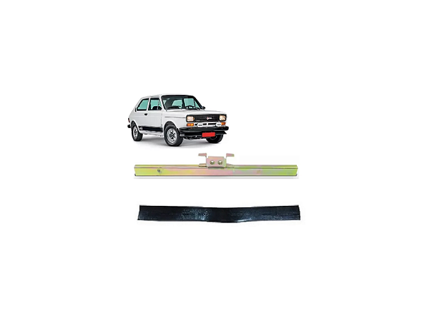 SUPORTE DO VIDRO DA PORTA COM BORRACHA FIAT 147