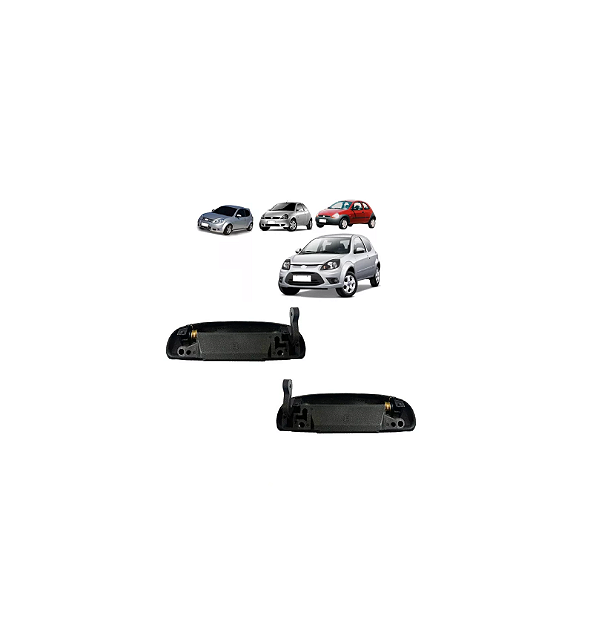 PAR MAÇANETA EXTERNA DA PORTA FORD KA G1 G2 ATÉ 2014