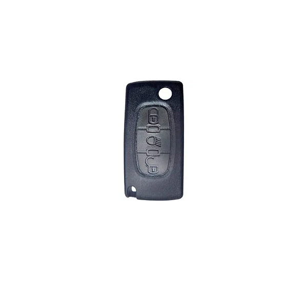 Capa chave canivete Peugeot Citroen 3 botões farol