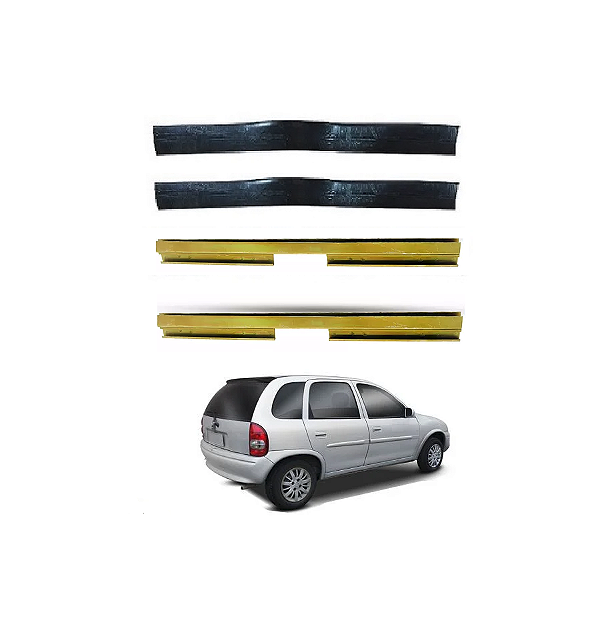 PAR SUPORTE DO VIDRO DA PORTA CORSA G1 COM BORRACHA