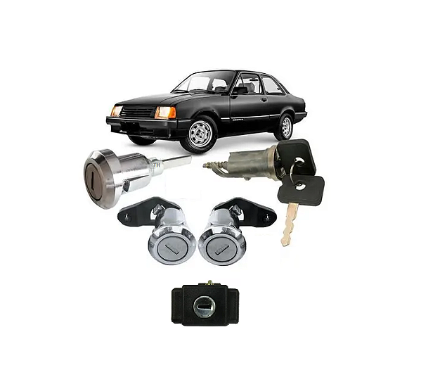 KIT CILINDROS MESMA CHAVE CHEVETTE MONZA CROMADO