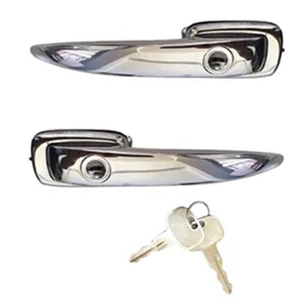 PAR MAÇANETA COM CHAVE DA PORTA KOMBI CORUJINHA 1500