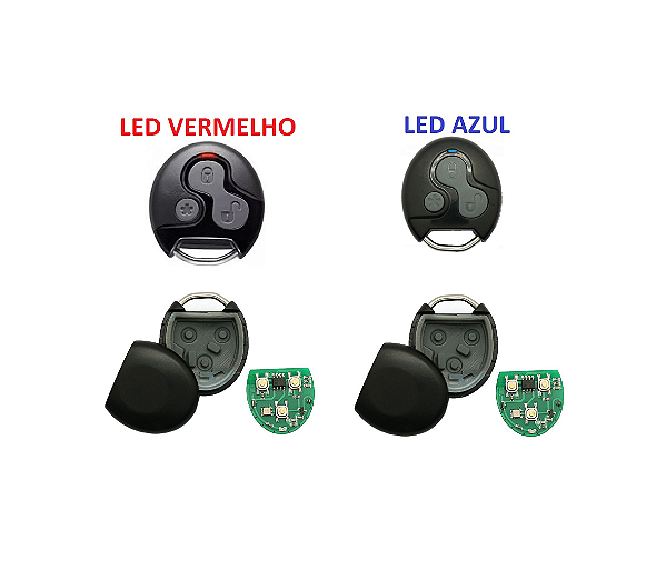 CONTROLE DE ALARME OLIMPUS COMPLETO LED AZUL OU VERMELHO