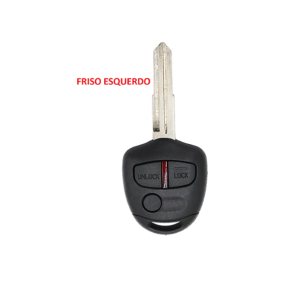 CARCAÇA DA CHAVE MITSUBISHI 2 OU 3 BOTÕES TRITON ASX OUTLANDER
