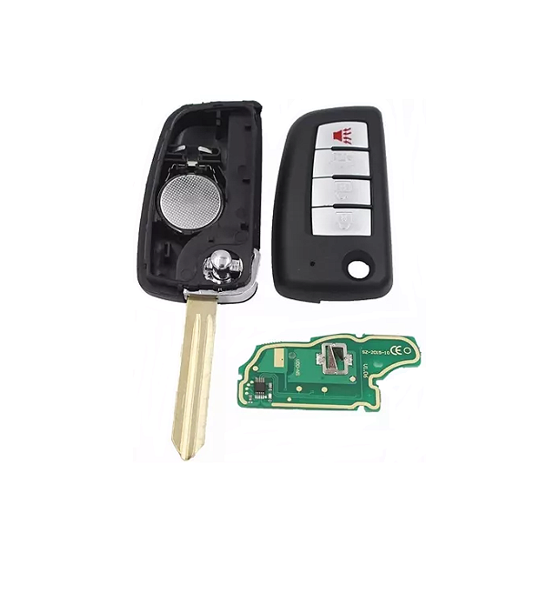 CHAVE CANIVETE NISSAN 4 BOTÕES COMPLETA TIIDA SENTRA FRONTIER