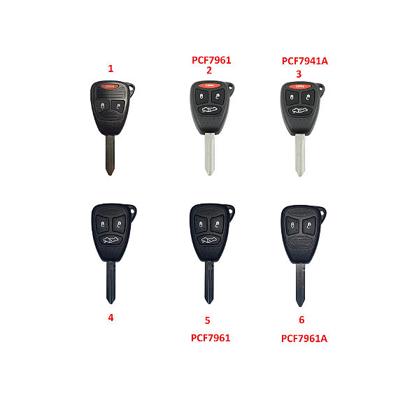 CHAVE TELECOMANDO JEEP CHRYSLLER COMPLETO