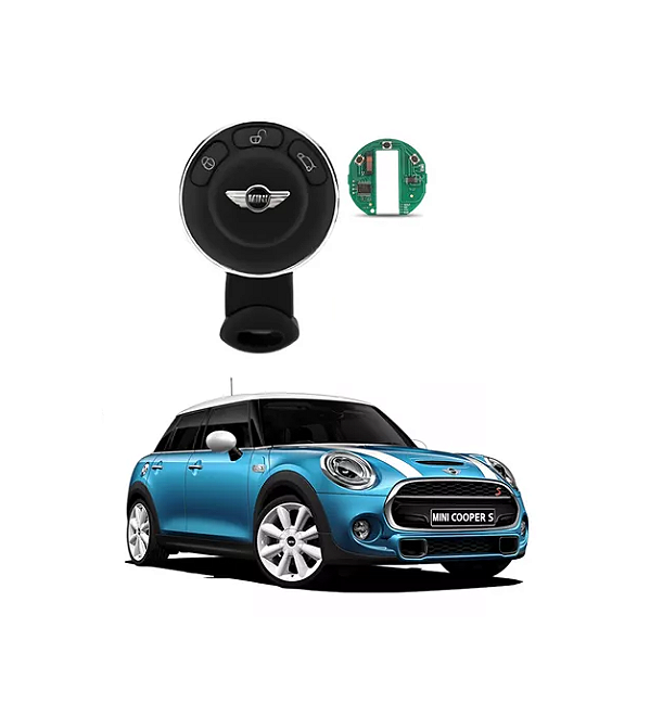 CHAVE COMPLETA MINI COOPER 3 BOTÕES SLOT 868 MHZ ID46