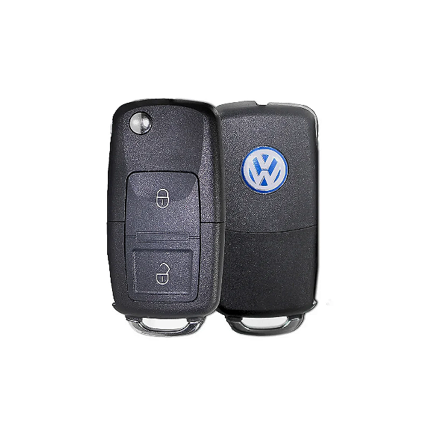 CHAVE CANIVETE COMPLETA GOLF 02 Á 13 1J0959753 CT / AG  2 BOTÕES