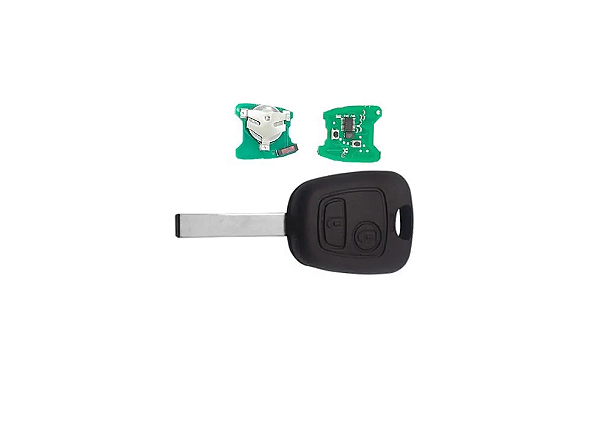 CHAVE TELECOMANDO COMPLETA PEUGEOT 307 2 BOTÕES