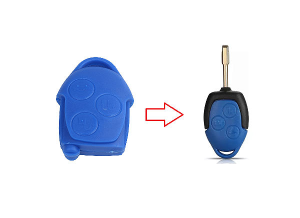 CAPA CONTROLE TELECOMANDO FORD TRANSIT AZUL
