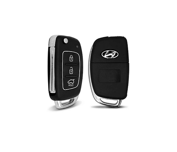 CARCAÇA CHAVE CANIVETE HYUNDAI AZERA 3 BOTÕES