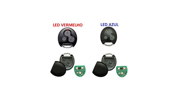 CONTROLE DE ALARME OLIMPUS COMPLETO LED AZUL OU VERMELHO