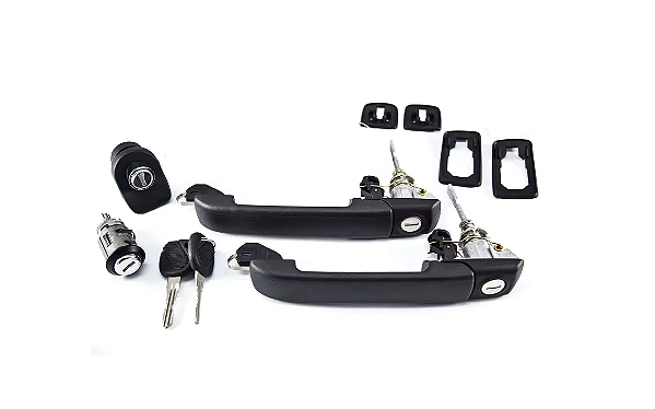KIT MAÇANETA CILINDRO IGNIÇÃO PORTA MALAS COM CHAVE GOL G2  4 PORTAS