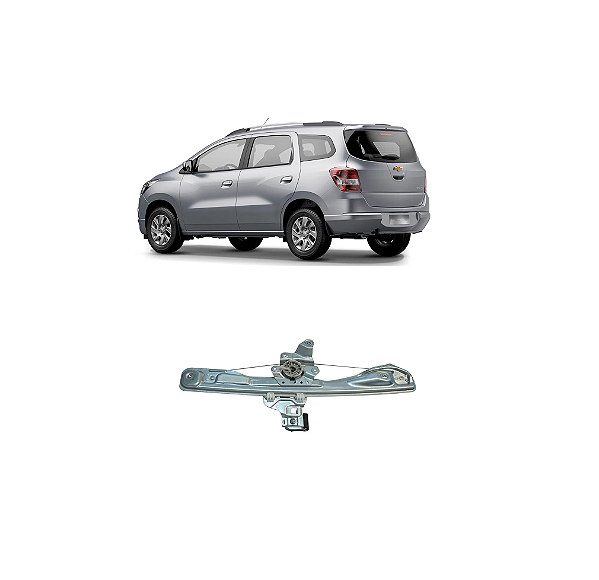 MÁQUINA VIDRO ELÉTRICO TRASEIRA SPIN G1 12 Á 18 PARA MOTOR ORIGINAL